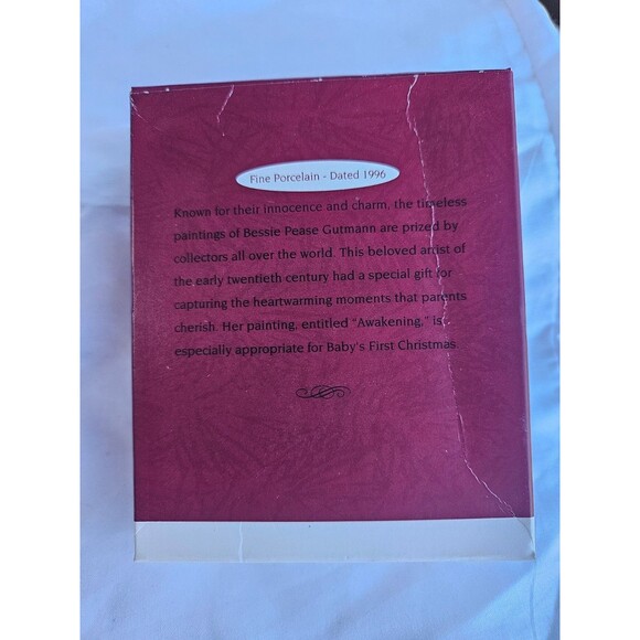 Hallmark Keepsake Ornament 1996 Bessie Pease Gutmann "Baby's First Christmas" - Picture 2 of 2